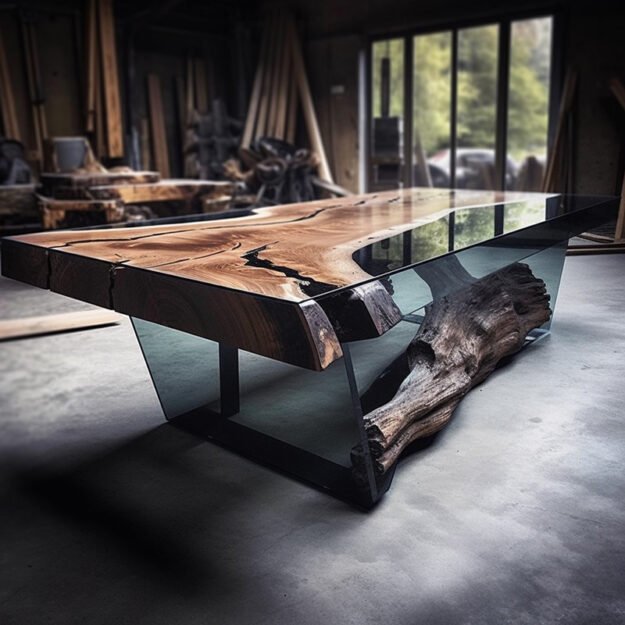 Exquisite Glass River Table: Elevate Your Living Space