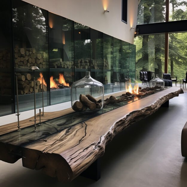 Stunning Glass River Table: Elevate Your Space