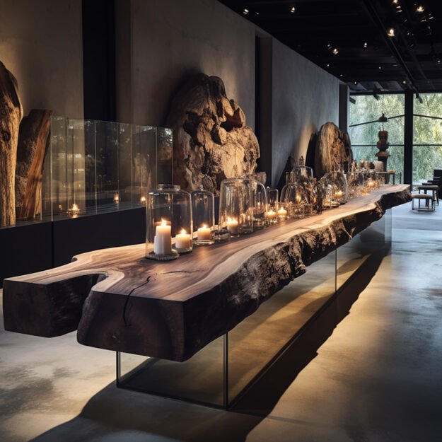 Elegant Glass River Table: Transform Your Space