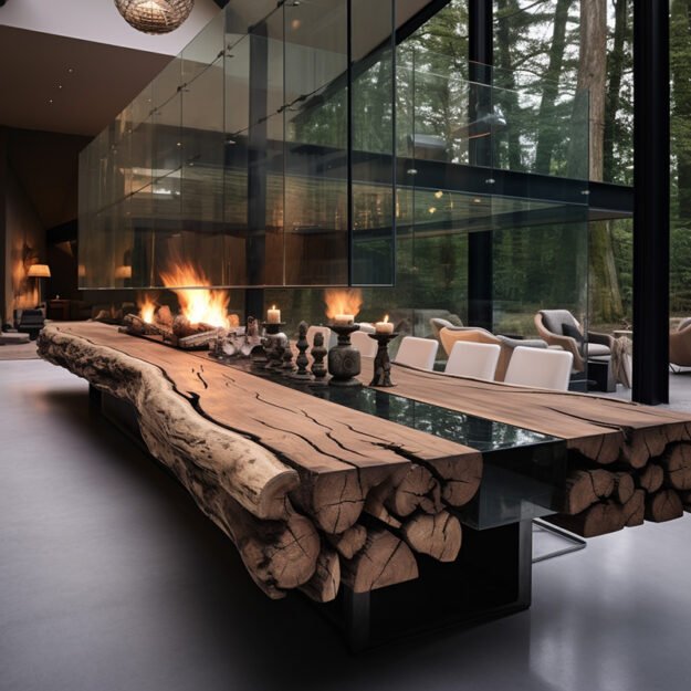 Exquisite Glass River Table for Modern Elegance