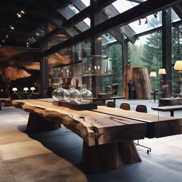 Exquisite Glass River Table: Elevate Your Space!