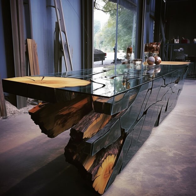 Exquisite Glass River Table: A Statement Piece for Your Home