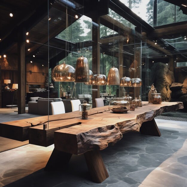 Exquisite Glass River Table for Modern Elegance