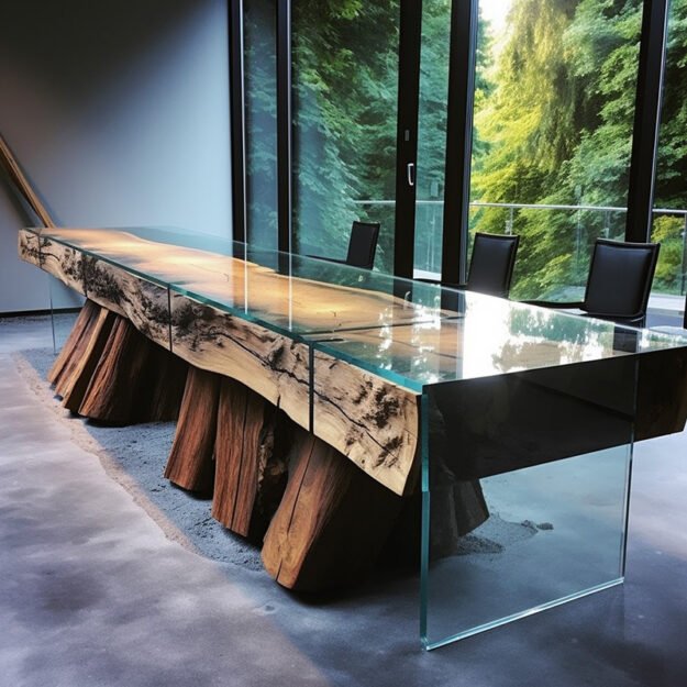 Stunning Glass River Table: A Statement Piece for Every Home