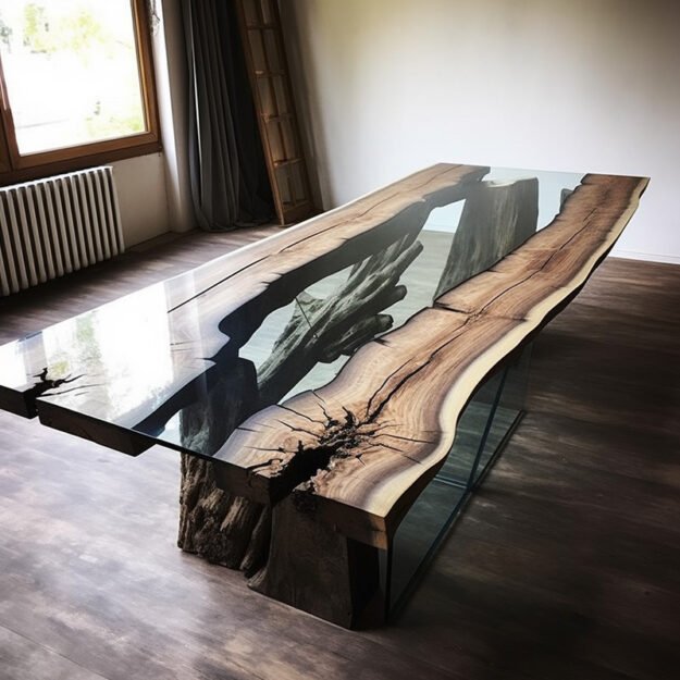 Stunning Glass River Table to Elevate Your Space