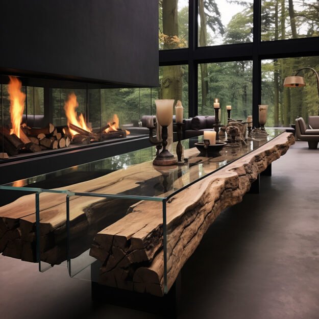 Stunning Glass River Table