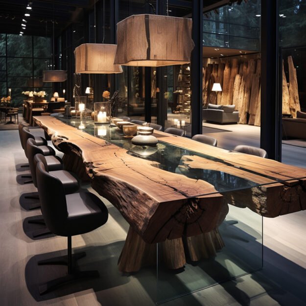 Glass River Table: A Timeless Centerpiece for Modern Elegance