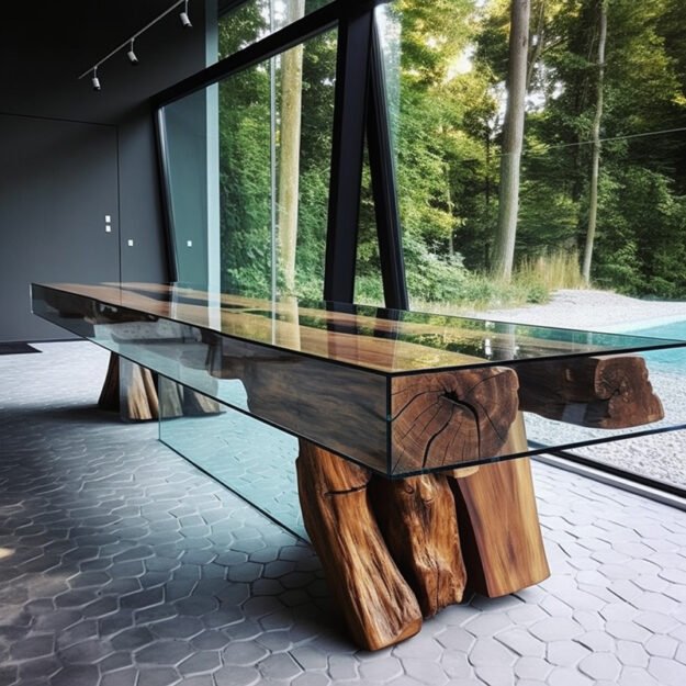 Glass River Table: A Stunning Centerpiece for Modern Elegance