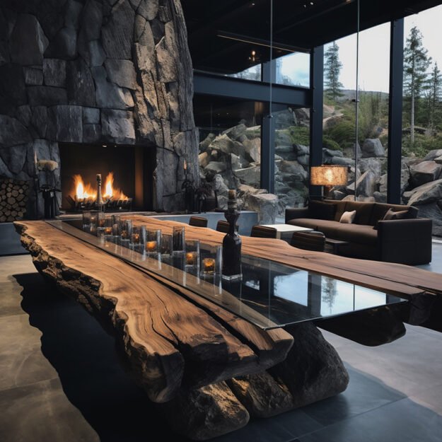 Exquisite Glass River Table: Elevate Your Space