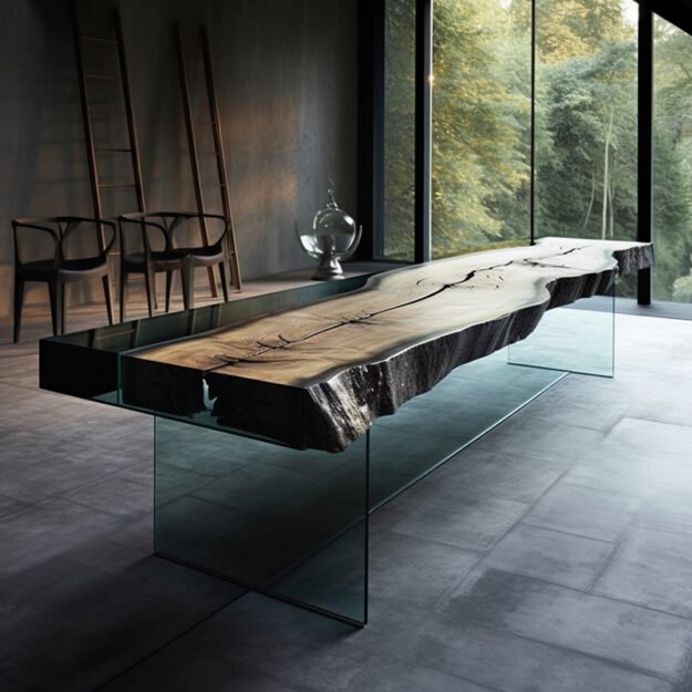 Glass River Table: A Masterpiece of Art and Functionality