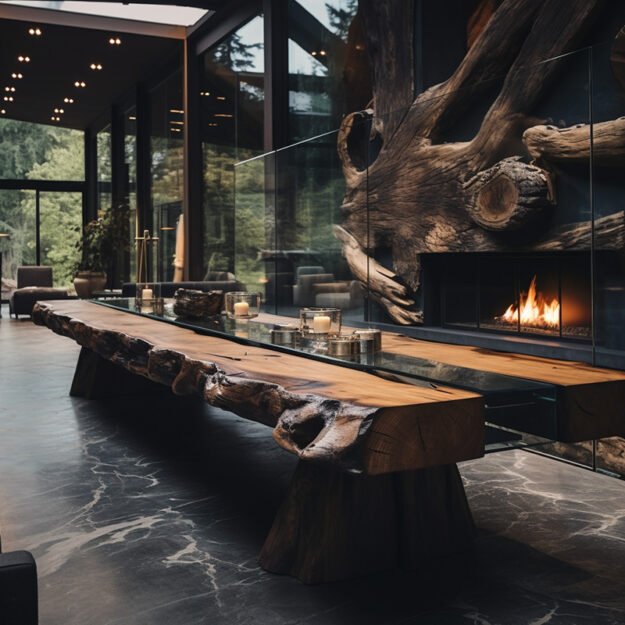 Glass River Table: Elevate Your Space with Natural Elegance