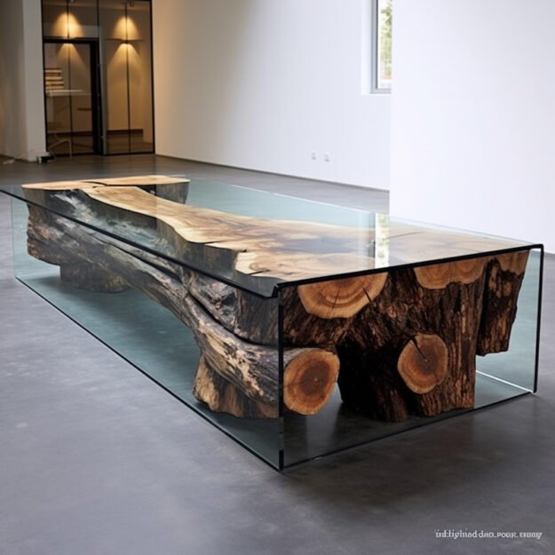Elegant Glass River Table
