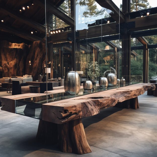 Exquisite Glass River Table: Elevate Your Living Space