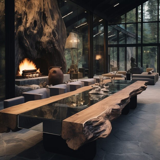 Enchanting Glass River Table: Transform Your Space with Elegance
