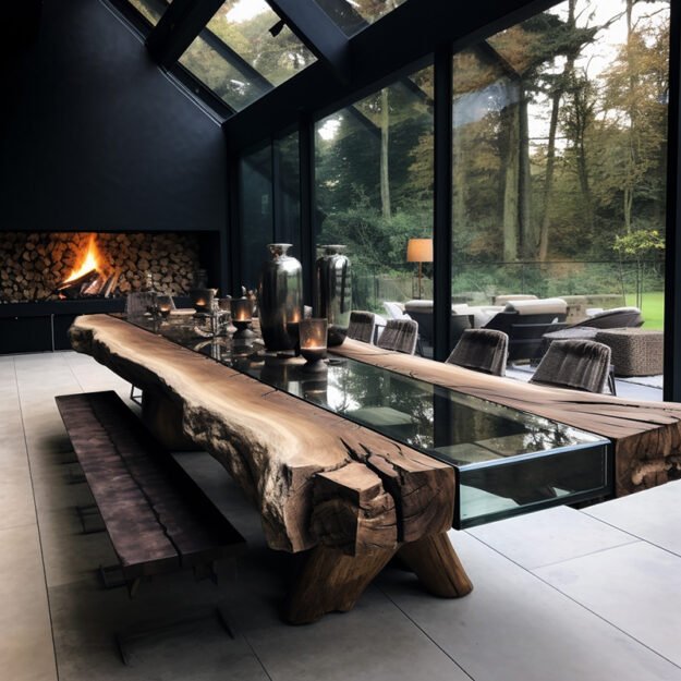 Exquisite Glass River Table to Elevate Your Living Space