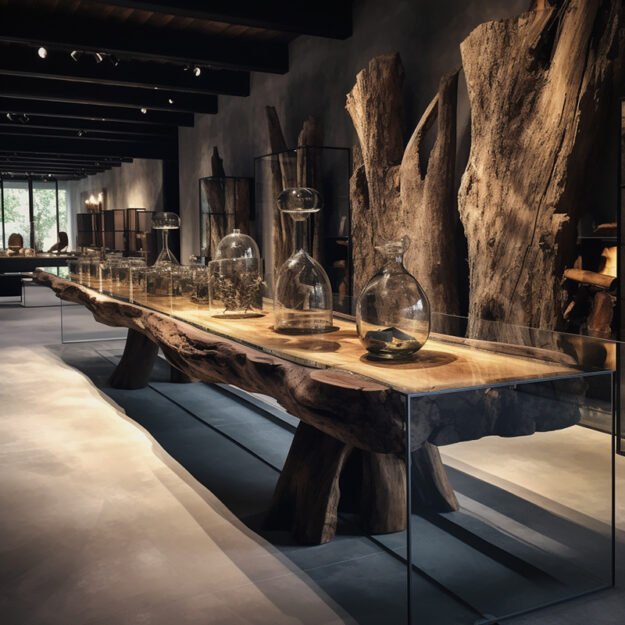 Captivating Glass River Table: Elevate Your Space