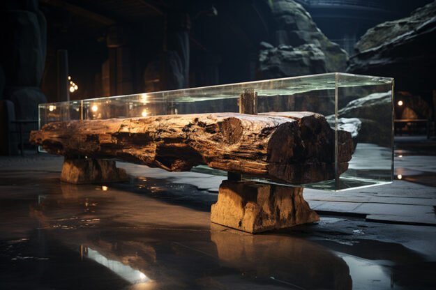 Stunning Concrete Wood & Glass River Table