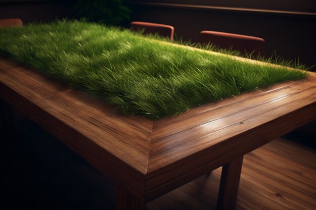 Organic Elegance: Wood Organic Table
