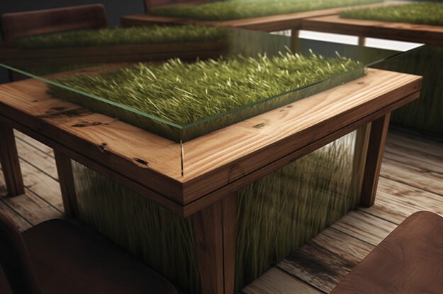 Wood Organic Table -