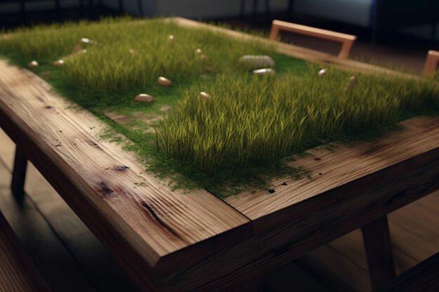 Wood Organic Table –