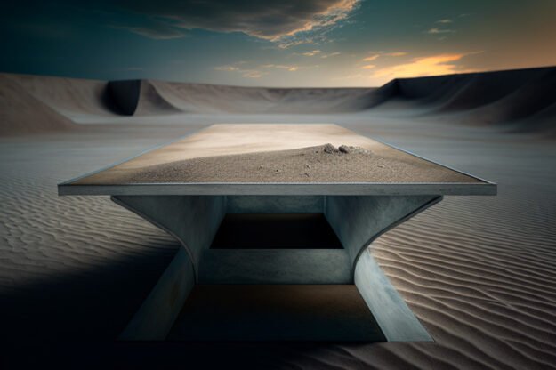 Natural Stone and Wood Table: Elevate Your Space with Timeless Elegance