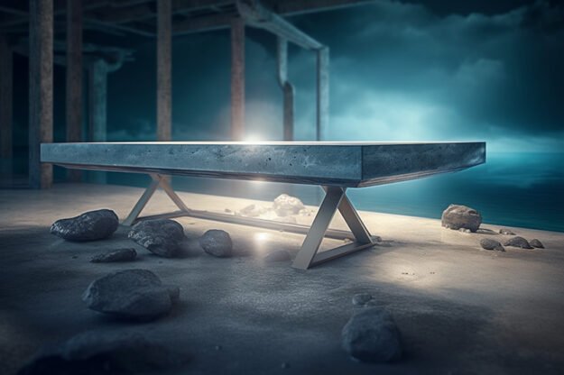 Natural Stone and Wood Table: Elevate Your Space