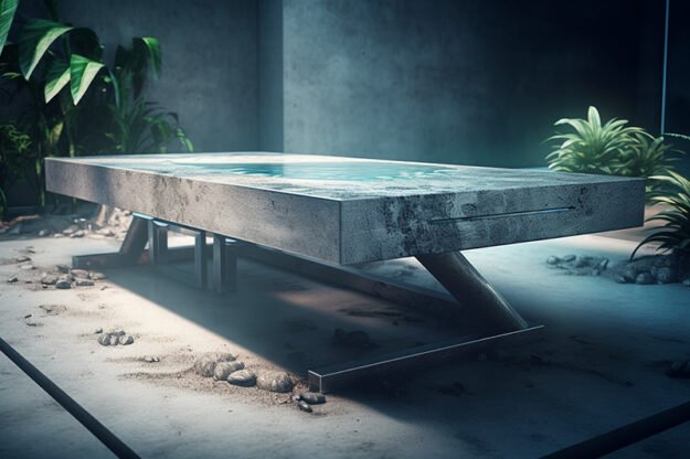 Natural Stone and Wood Table: Elevate Your Space with Timeless Elegance