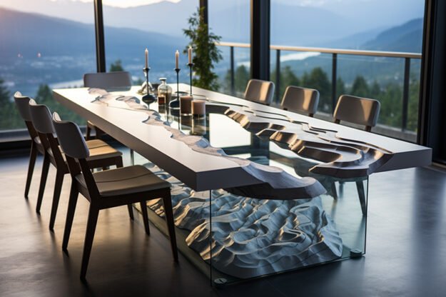 Natural Stone and Wood Table: The Epitome of Elegance and Innovation