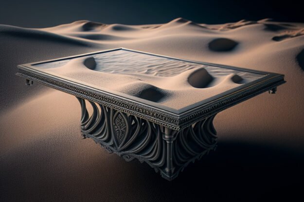 Natural Stone and Wood Table: Elevate Your Space to New Heights