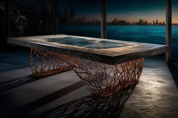 Natural Stone and Wood Table: A Fusion of Artistry and Functionality