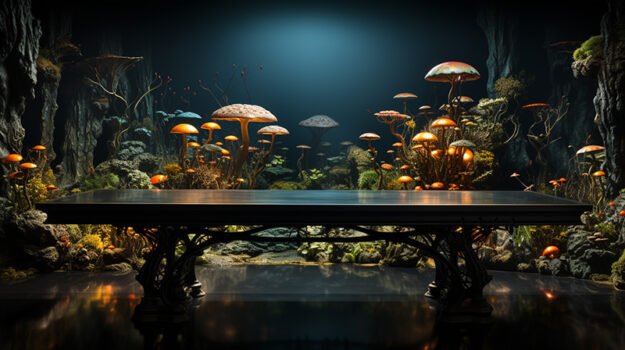 Natural Stone and Wood Table: Elevate Your Space with Timeless Elegance