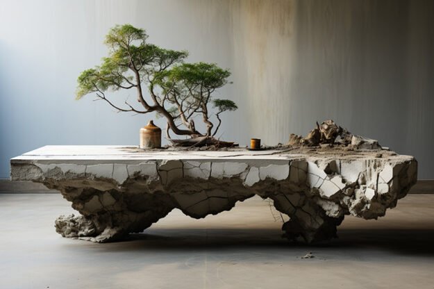 Natural Stone and Wood Table: Elevate Your Space Today!
