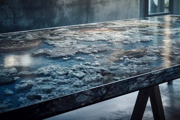 Natural Stone and Wood Table: Elevate Your Space with Timeless Elegance