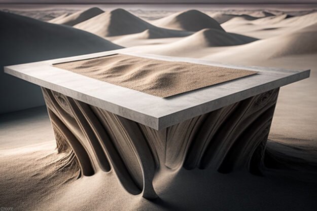Natural Stone and Wood Table: Elevate Your Space with Timeless Elegance