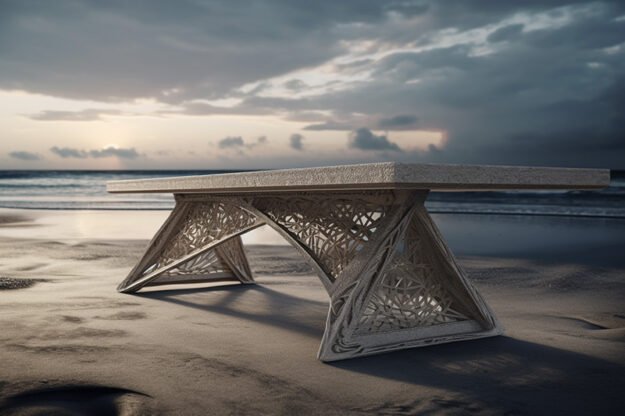 Natural Stone and Wood Table: Elevate Your Space with Timeless Elegance