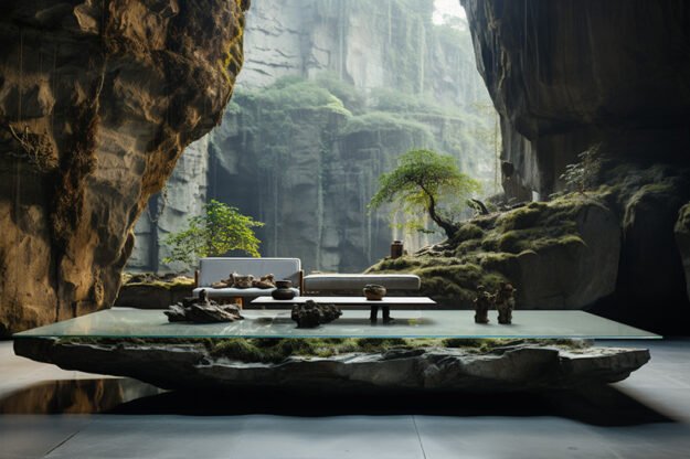 Natural Stone and Wood Table: Elevate Your Space Today!