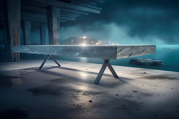Natural Stone and Wood Table: Elevate Your Space