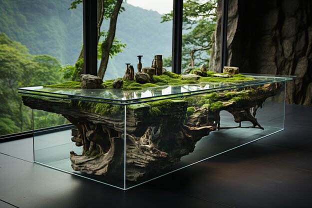 Natural Stone and Wood Table: Transform Your Space with Elegance
