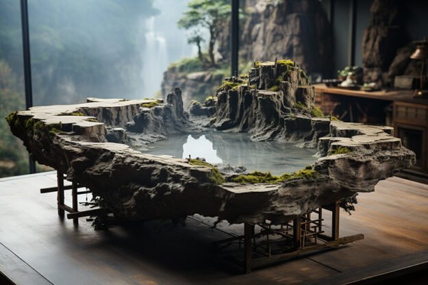 Natural Stone and Wood Table: The Epitome of Elegance and Versatility
