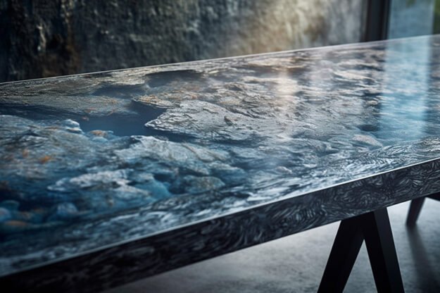 Natural Stone and Wood Table: Elevate Your Space with Timeless Elegance