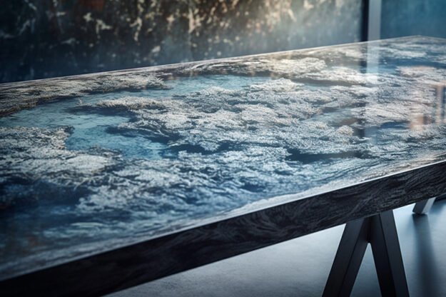 Natural Stone and Wood Table: Elevate Your Space