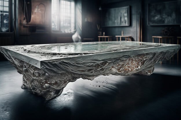 Natural Stone and Wood Table: Elevate Your Space with Timeless Elegance