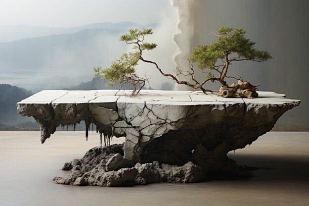 Natural Stone and Wood Table: A Timeless Centerpiece for Your Home