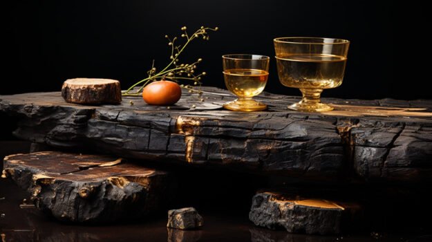 Natural Stone and Wood Table: Elevate Your Space with Timeless Elegance