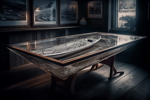 Natural Stone and Wood Table: Elevate Your Space with Timeless Elegance