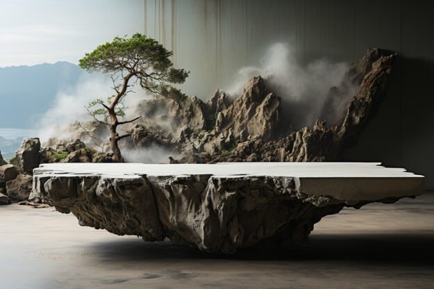 Natural Stone and Wood Table: An Essential Addition to Your Living Space