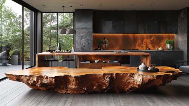 Exquisite Kitchen Table Crafted from Nature's Finest