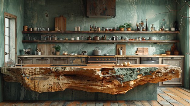 Stunning Kitchen Table for a Rustic Escape