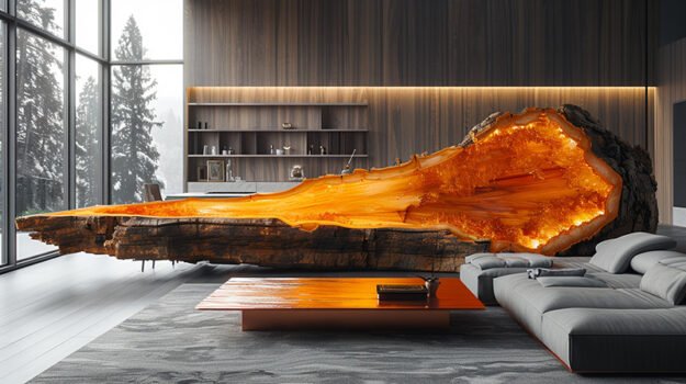 Stunning Kitchen Table Crafted from Nature's Masterpiece