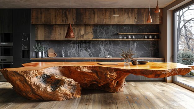 Elegant Kitchen Table: A Statement of Luxury and Craftsmanship
